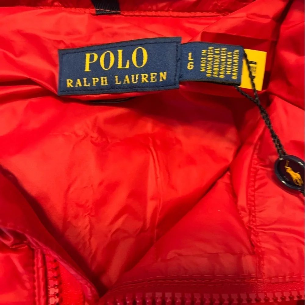 Polo Ralph Lauren Classic  Red Performance Puffer Jacket NWT Sizes Med/Lg